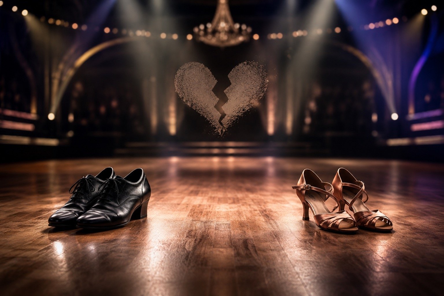 A professional dancer performing on a ballroom stage