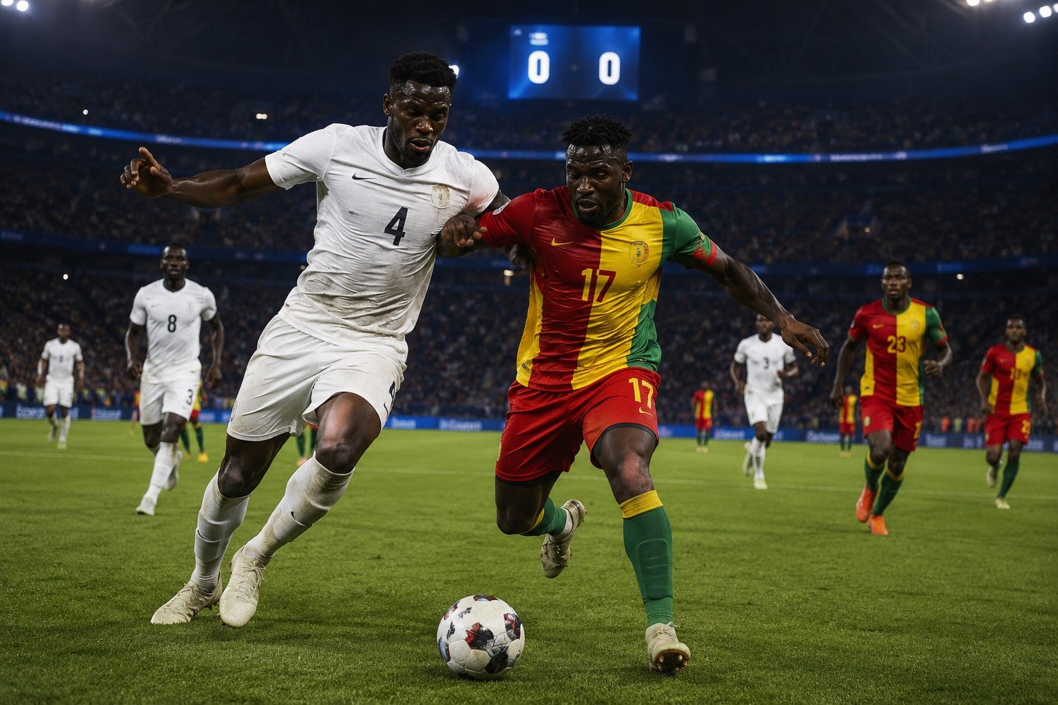 England players probing for an opening against a packed Ghana defence at the World Cup
