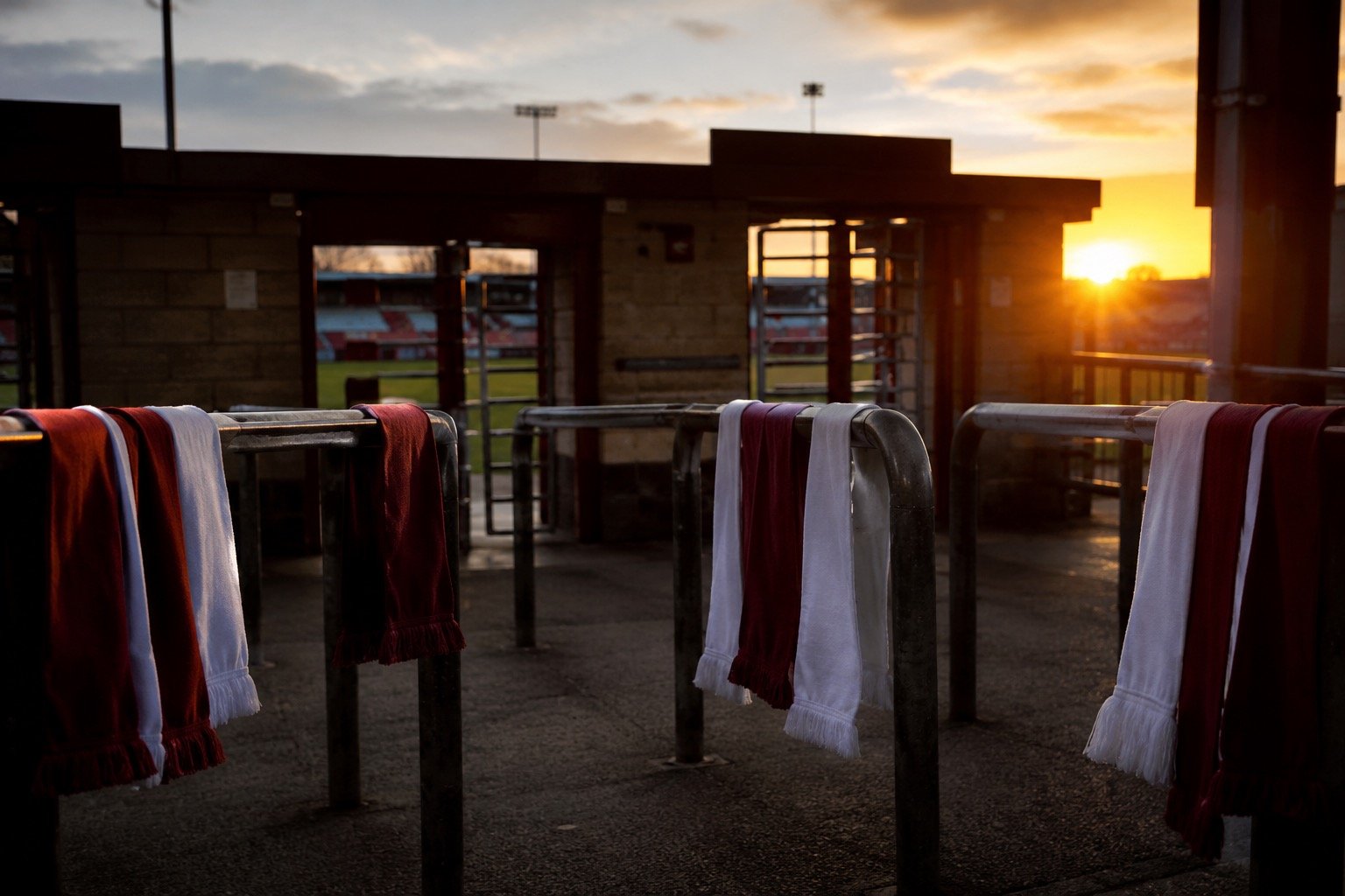 Lower-league football stadium symbolising York and Rochdale's EFL return