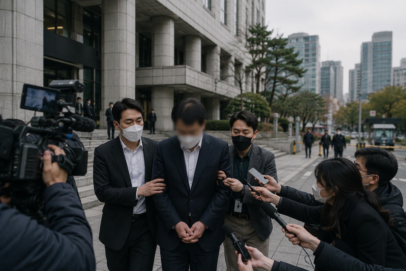 South Korean courthouse exterior