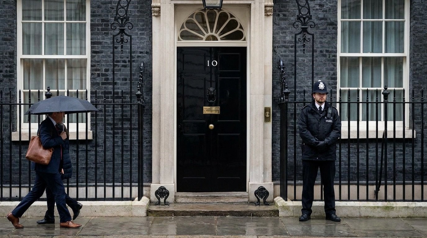 The door of 10 Downing Street