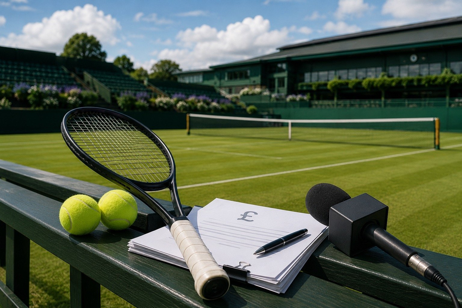 Centre Court at the Wimbledon tennis championships